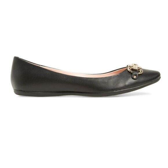 BRAND NEW PHOEBE FLAT IN BLACK LEATHER - Picture 2 of 14